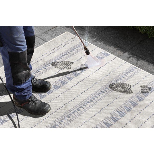Modro-krémový venkovní koberec NORTHRUGS Bahamas, 160 x 230 cm-image-1