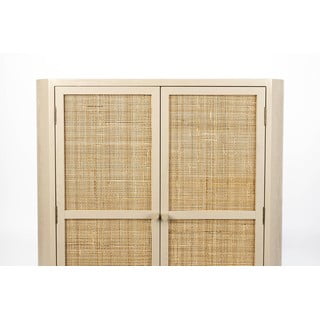 Krémová ratanová skříňka 80x100 cm Amaya – White Label