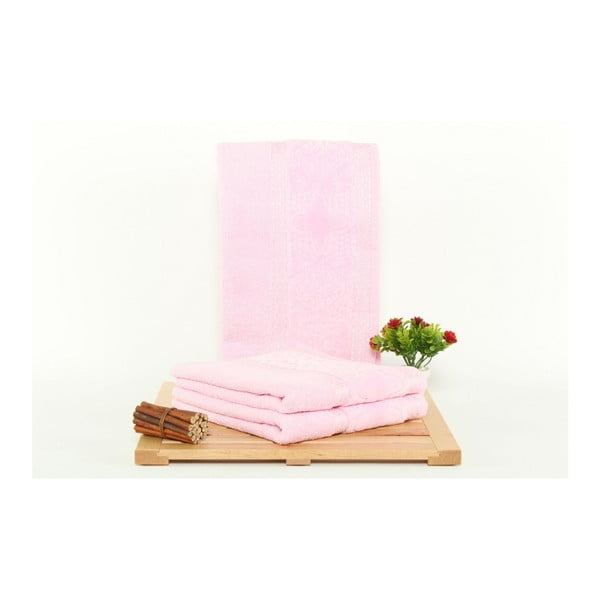 Sada 3 růžových ručníků Sehzade, 50 x 90 cm