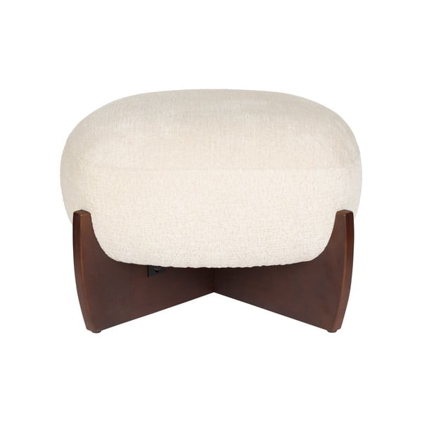 Béžová podnožka z textilie bouclé Emilius – Dutchbone