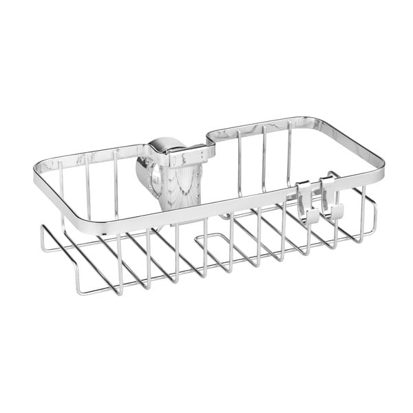 Samodržící koupelnová polička z nerezové oceli ve stříbrné barvě Floresta – Wenko-image-3