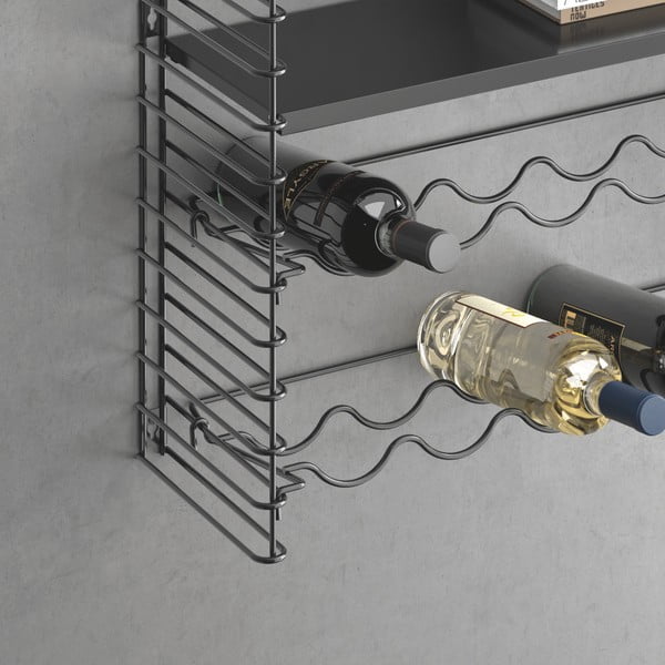 Nástěnný regál se stojanem na lahve Metaltex-image-1