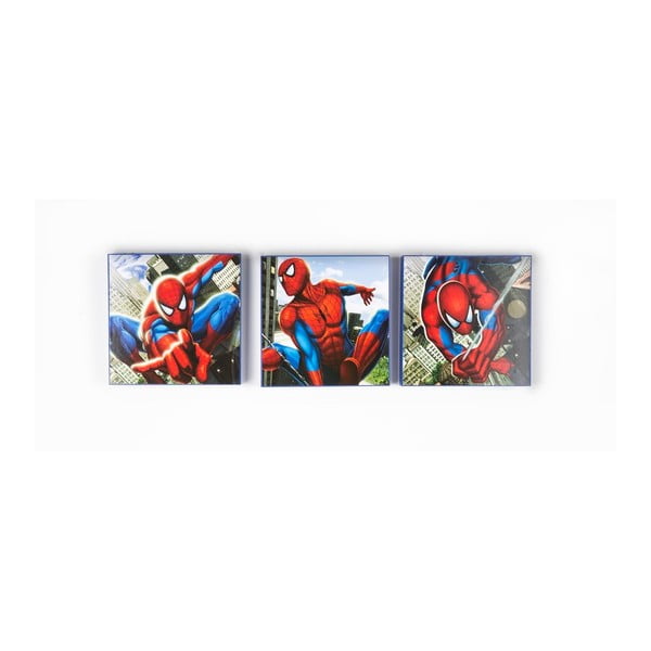 Sada 3 obrazů Spiderman