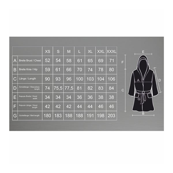 Tmavě šedý unisex župan z mikrovlákna DecoKing Robby, velikost M-image-3