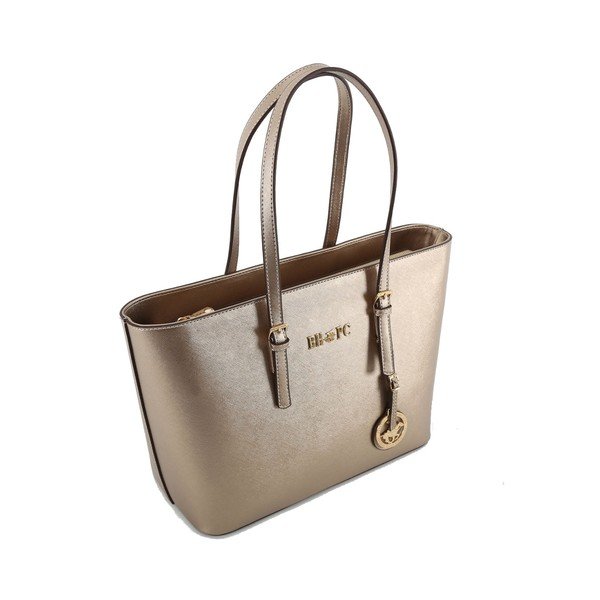 Krémová kabelka se zlatými odlesky Beverly Hills Polo Club Anne-image-3