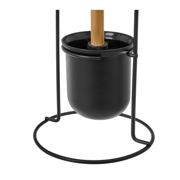 Černá kovová WC štětka Simply – Casa Selección-image-2