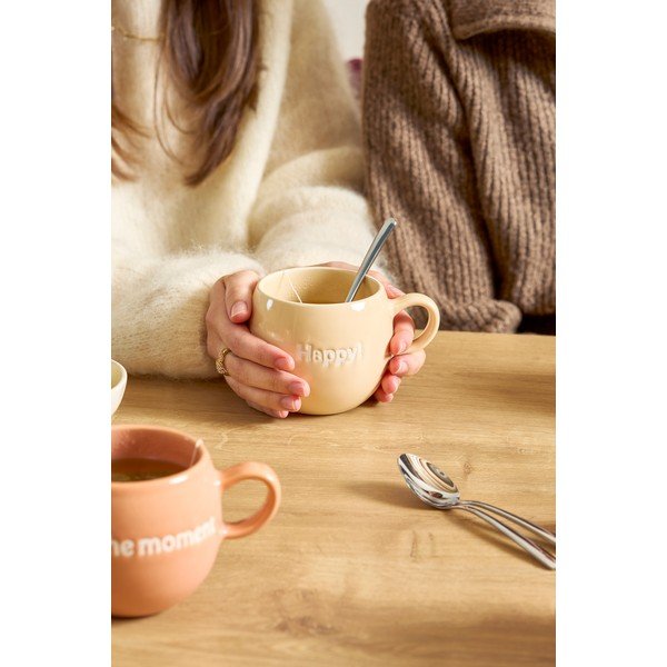 Růžový kameninový hrnek 420 ml Muggies – Salt&Pepper-image-3