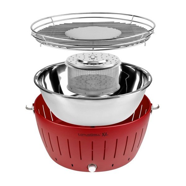 Červený bezkouřový gril LotusGrill XL-image-3