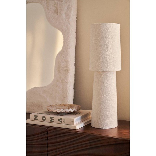 Bílá stolní lampa z materiálu bouclé (výška 58 cm) Philo – Ellos Home-image-2