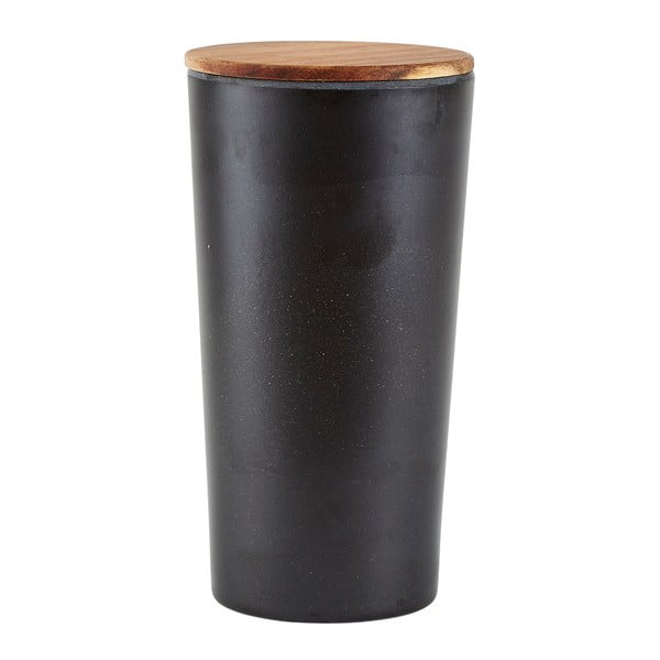 Černá bambusová dóza na potraviny s víkem Villa Collection, 1,6 l