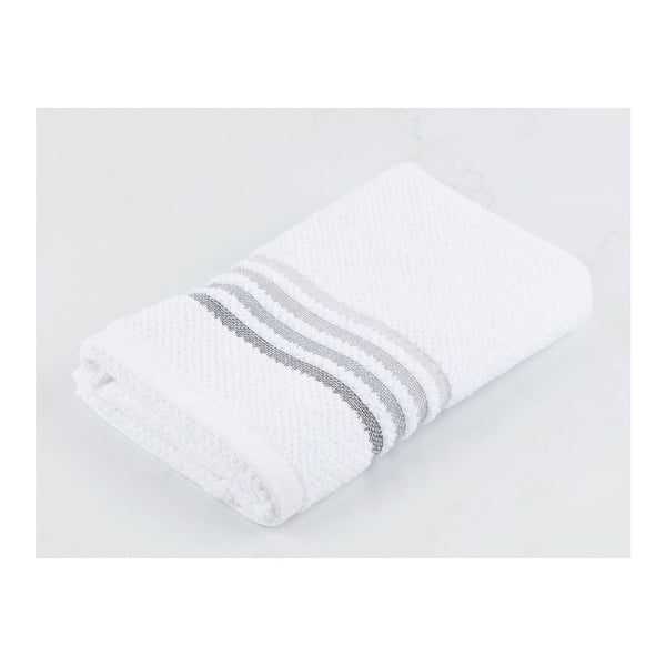 Bílý bavlněný ručník Madame Coco Simple Stripe, 50 x 80 cm