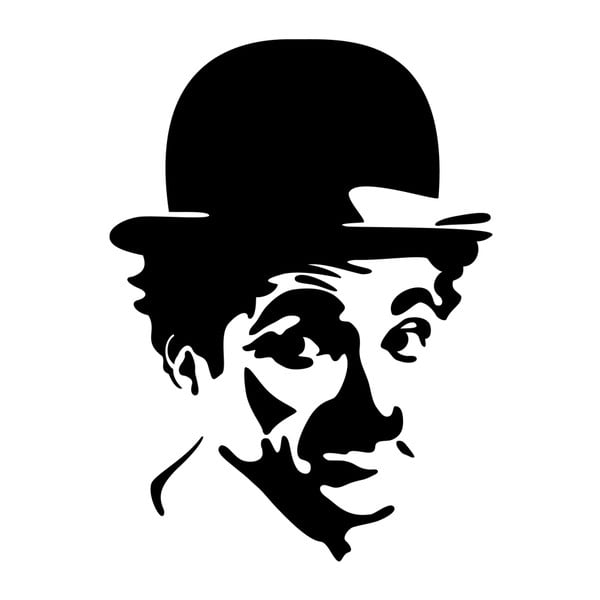 Samolepka Charlie Chaplin Portrait-image-1