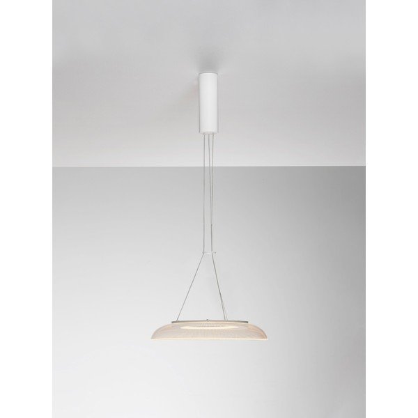 Matně bílé hliníkové LED závěsné svítidlo se stínidlem z akrylového skla ø 40 cm Mantle – Nova Luce-image-3