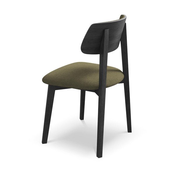 Zelená jídelní židle z masivního dřeva Niu – Makamii-image-3