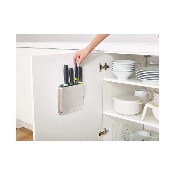 Sada 4 ks nožů se stojanem z nerezové oceli DoorStore™ – Joseph Joseph-image-3