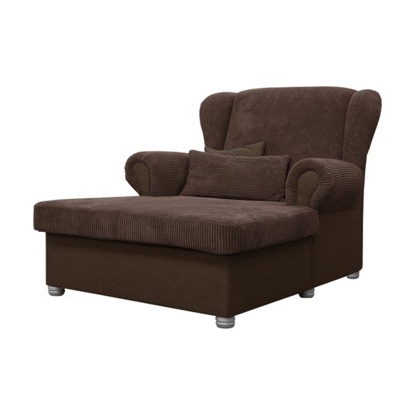 Tmavě hnědá manšestrová lenoška Lord – Ropez