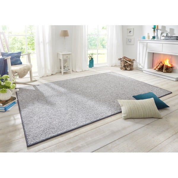 Šedý koberec 80x150 cm Wolly – BT Carpet-image-1