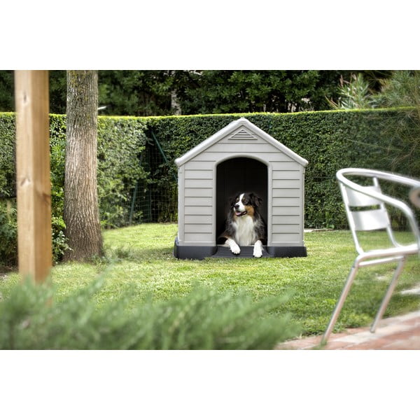 Šedá boudička pro psa 95x99 cm – Curver-image-2