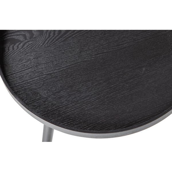 Černý konferenční stolek WOOOD Mesa, Ø 78 cm-image-2