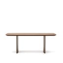 Hnědý jídelní stůl v dekoru ořechu 100x200 cm Litto – Kave Home