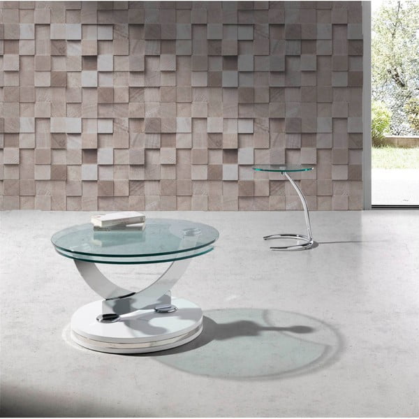 Skládací konferenční stolek s konstrukcí v bílé barvě Ángel Cerdá Evita-image-1