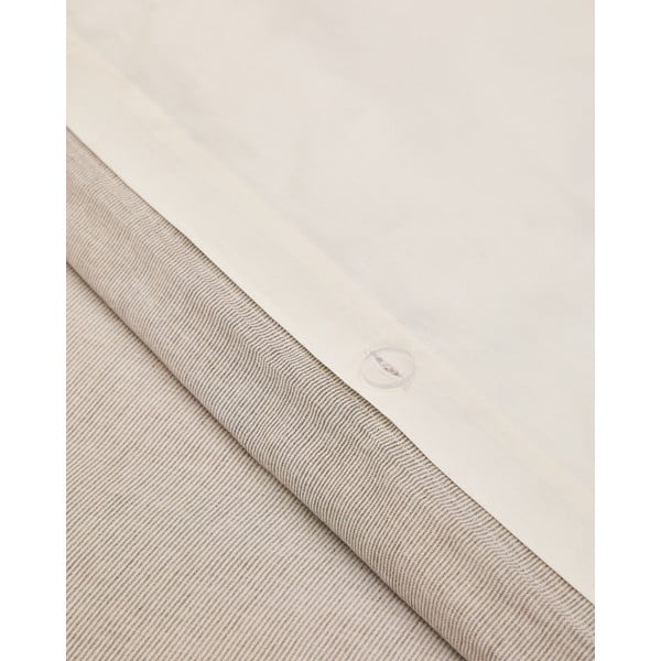 Béžové prodloužené povlečení na jednolůžko z bavlněného perkálu 150x220 cm Sotela – Kave Home-image-1