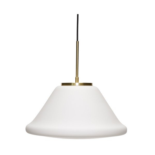 Bílé stmívatelné závěsné svítidlo ø 40 cm Muse – Hübsch