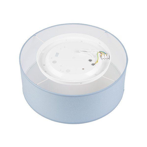 Modré stropní svítidlo s textilním stínidlem ø 35 cm Vivian – LAMKUR-image-2