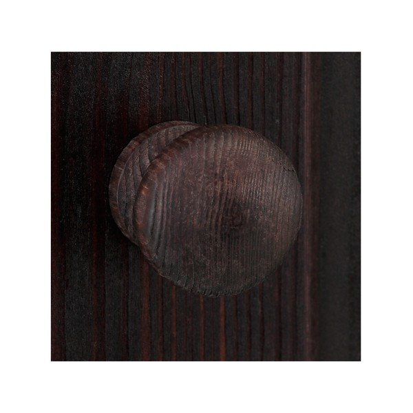 Hnědý TV stolek z borovicového dřeva 45x44 cm Cubrix – Støraa-image-4