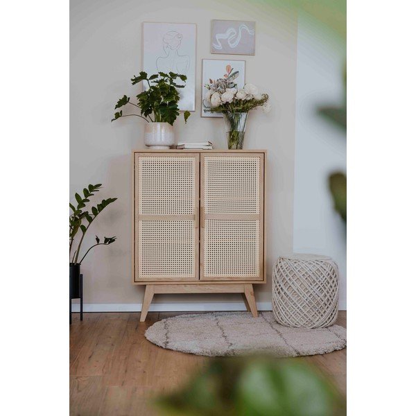 Skříňka v dekoru dubu v přírodní barvě 87x110 cm Bridget – Støraa-image-1