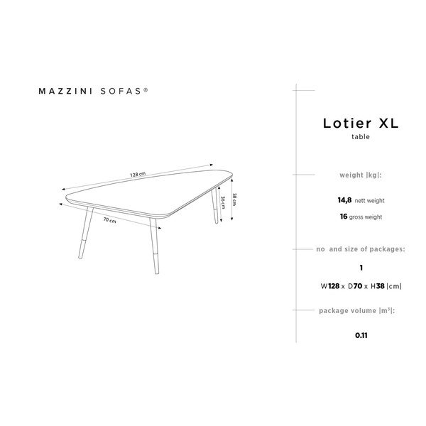 Odkládací stolek z borovicového dřeva Mazzini Sofas Lotier-image-1