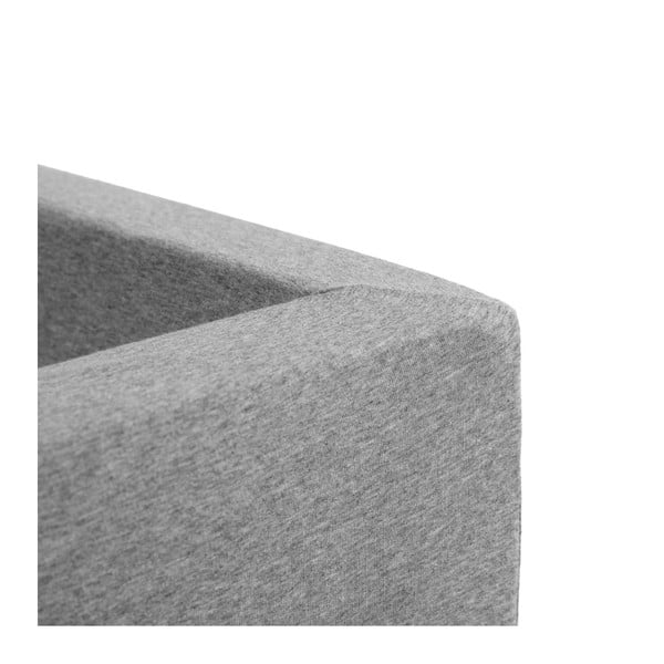 Světle šedý hranatý dětský bazének s 500 balónky Misioo, 110 x 50 cm-image-1