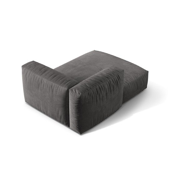 Šedý sametový modul pohovky (levý roh) Martina – Micadoni -image-2