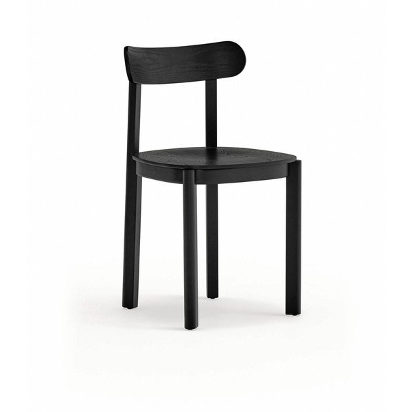 Černá jídelní židle v dekoru jasanu Nara – Teulat