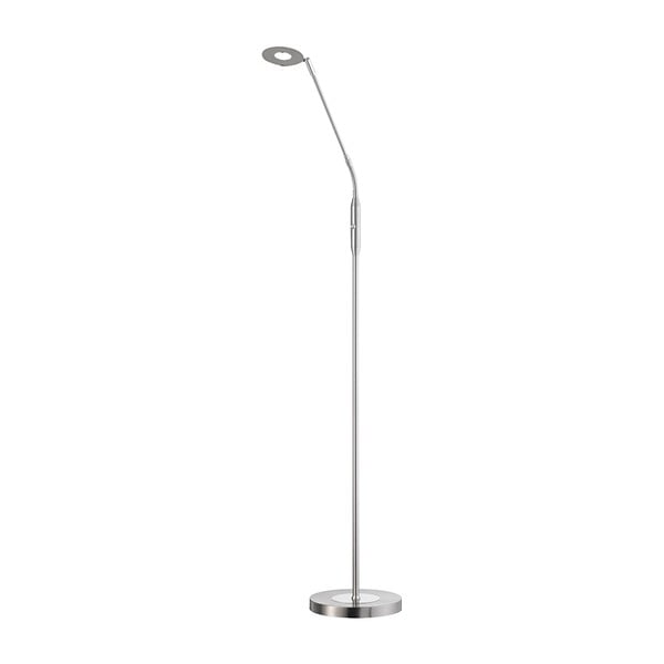 LED stmívatelná stojací lampa ve stříbrné barvě (výška 150 cm) Dent – Fischer & Honsel