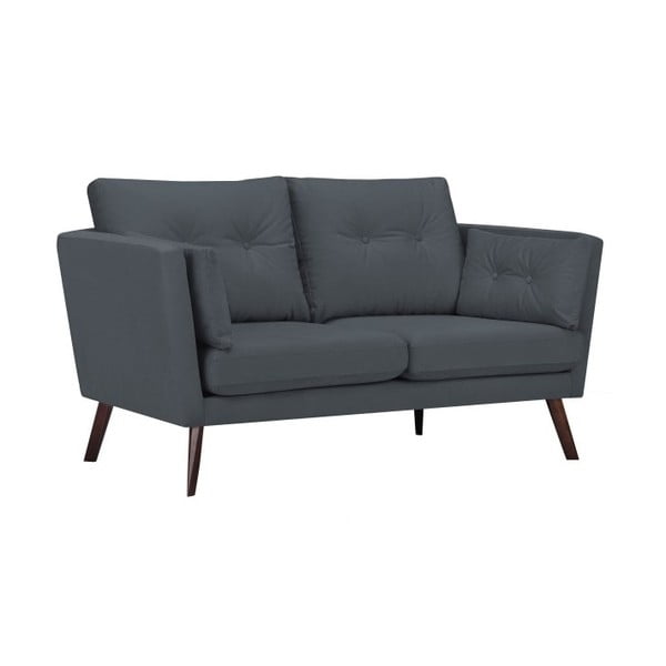 Tmavě šedá 2místná pohovka Mazzini Sofas Elena