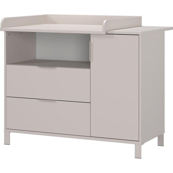 Krémová dětská komoda s přebalovacím pultem 115x102x77 cm Alkmaar – Germania-image-3