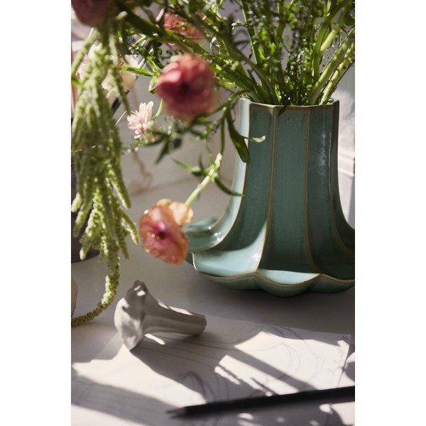 Světle zelená keramická váza (výška 20,5 cm) Kantarel – Kähler Design-image-2