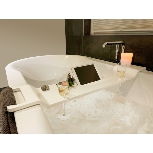 Bílá police do vany Wenko Matera, délka 94 cm-image-4