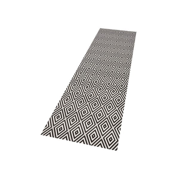 Černo-bílý venkovní koberec NORTHRUGS Karo, 80 x 200 cm-image-4