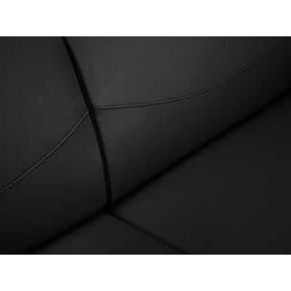 Černá kožená pohovka Windsor & Co Sofas Neso, 235 x 90 cm