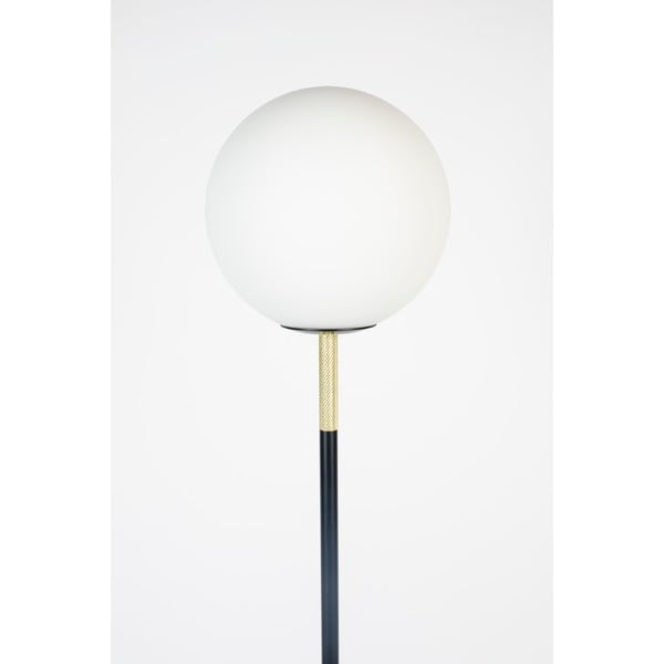 Černobílá stojací lampa se skleněným stínidlem (výška 145 cm) Orion – Zuiver-image-4