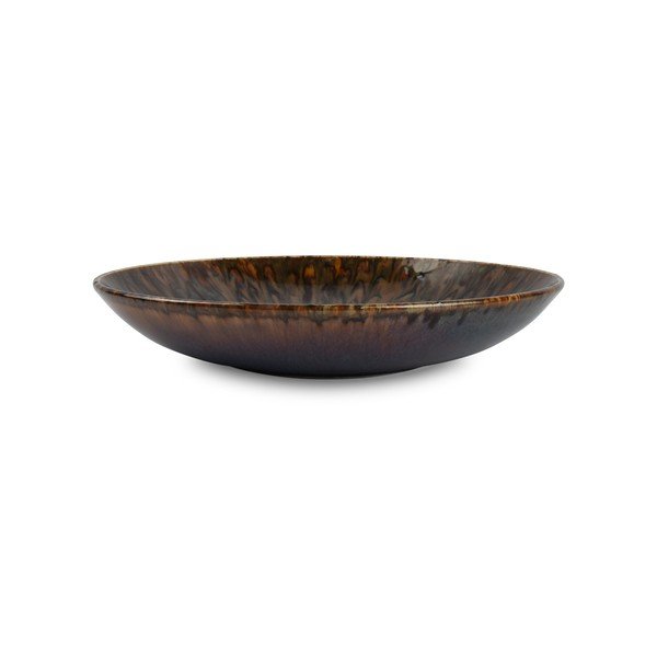 Hnědý hluboký  porcelánový talíř ø 26 cm Resto – BonBistro-image-2