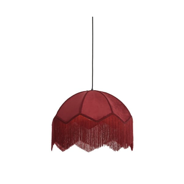 Vínové závěsné svítidlo s textilním stínidlem ø 60 cm Malacia – Light & Living
