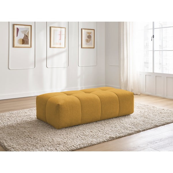 Žinylková podnožka v hořčicové barvě Everest – Bobochic Paris-image-1