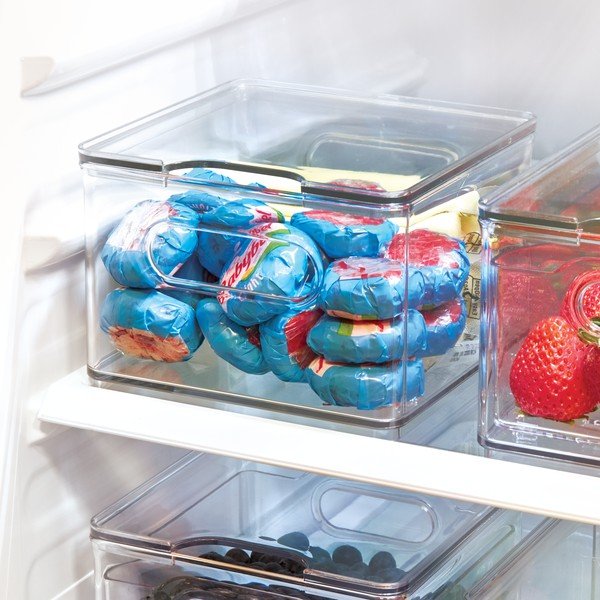 Transparentní úložný box s víkem iDesign The Home Edit, 15,2 x 15,2 cm-image-1