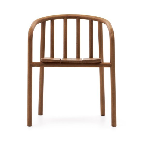 Dřevěná zahradní židle v přírodní barvě Turqueta – Kave Home-image-2