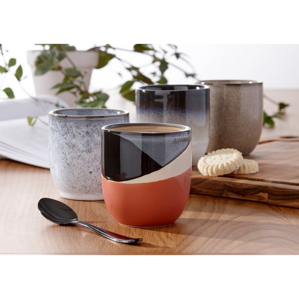 Černo-bílý kameninový hrnek Ladelle Cafe, 300 ml-image-1