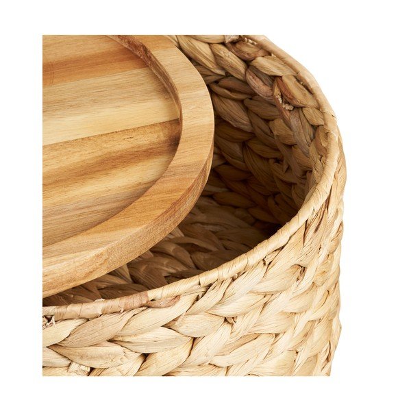 Košíky v sadě 3 ks z vodního hyacintu ø 30x15 cm Botofte – House Nordic-image-3