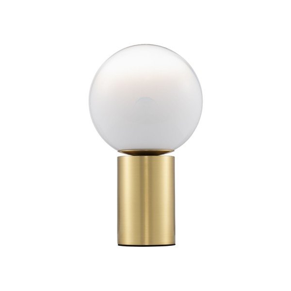 Bílá/ve zlaté barvě skleněná stolní lampa (výška 35,5 cm) Vita – Nova Luce